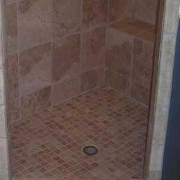Tile shower floor in Canton GA