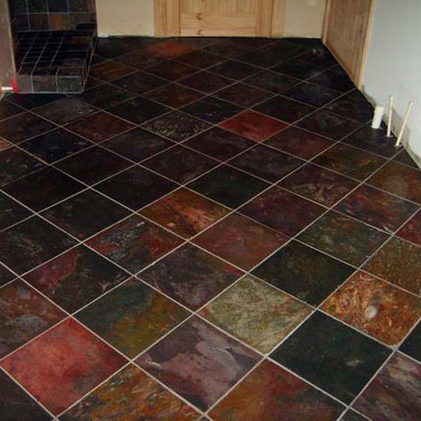Slate tile flooring install in Dahlonega GA