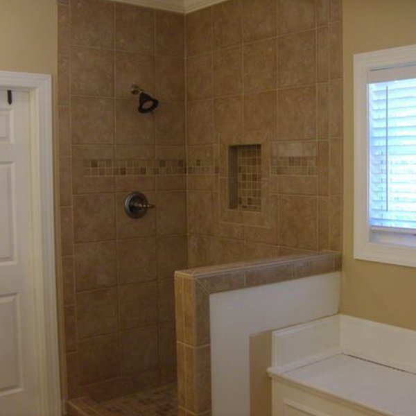 Tile bathroom shower enclosure in Dawsonville GA
