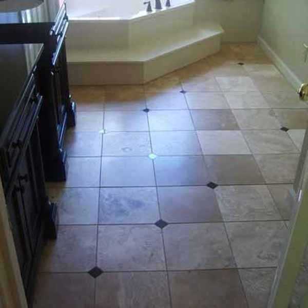 Bathroom tile flooring installation in Alpharetta GA