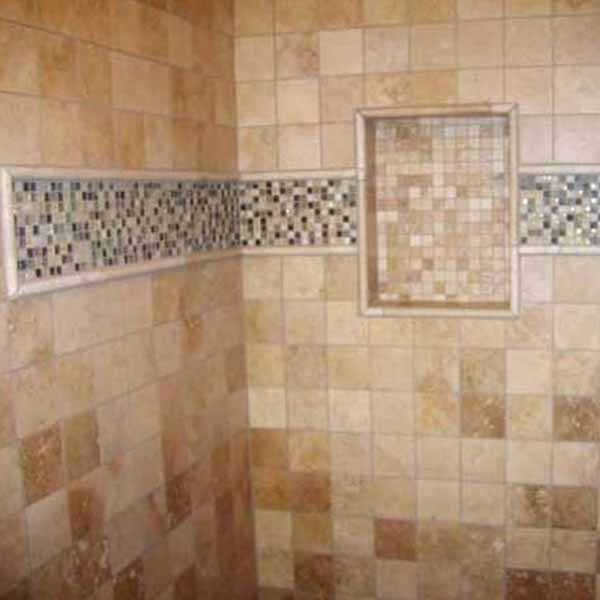 Square tile design pattern tile install in Alpharetta GA