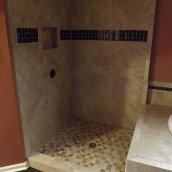 Tile shower enclosure in Cumming GA