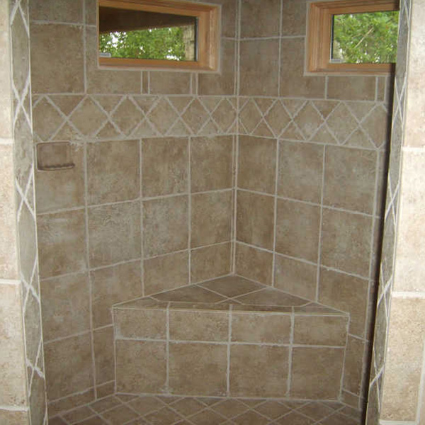 Tile bathroom remodel in Dahlonega GA